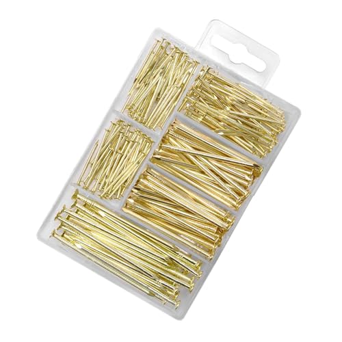Wandnägel mit rundem Kopf, zum Aufhängen von Bildern, dekorative Nägel für Schmuckkästchen, Möbel, zum Aufhängen von Bildern, Wandnägeln mit Aufbewahrungsbox, 350 Stück Wandnägel mit rundem Kopf, zum Aufhängen von Bildern, dekorative Nägel für Schmuckkästchen, Möbel, zum Aufhängen von Bildern, Wandnägeln mit Aufbewahrungsbox, 350 Stück von ZwaitL
