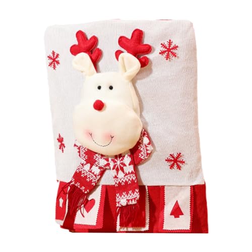 ZwaitL 1 x Stuhlhusse, Weihnachtsmann, Schneemann, Rückenschonbezug für Weihnachten, Esszimmer, Verzierung, Dekoration, wiederverwendbare Stuhlrückenbezüge ZwaitL 1 x Stuhlhusse, Weihnachtsmann, Schneemann, Rückenschonbezug für Weihnachten, Esszimmer, Verzierung, Dekoration, wiederverwendbare Stuhlrückenbezüge von ZwaitL