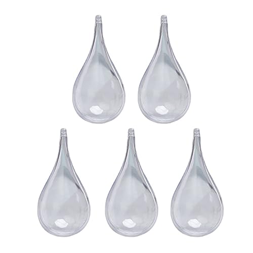 ZwaitL 5 x Wassertropfen geformte Box kreative klare Weihnachtskugeln leere Boxen Baumschmuck leer hängende Dekoration klare Weihnachtskugel ZwaitL 5 x Wassertropfen geformte Box kreative klare Weihnachtskugeln leere Boxen Baumschmuck leer hängende Dekoration klare Weihnachtskugel von ZwaitL