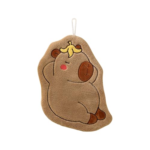 ZwaitL Capybaras Gemusterte Kinder-Handtücher, Mikrofaser, saugfähig, schnell trocknend, hängende Waschlappen, Mikrofaser, saugfähige Handtücher von ZwaitL