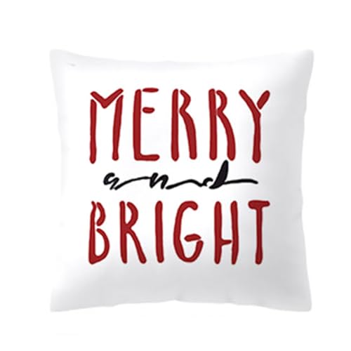 ZwaitL Dekorativer Weihnachts-Kissenbezug, bequem und waschbar, für Wohnzimmer, Schlafzimmer, Büro, 1 Stück ZwaitL Dekorativer Weihnachts-Kissenbezug, bequem und waschbar, für Wohnzimmer, Schlafzimmer, Büro, 1 Stück von ZwaitL