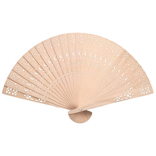 ZwaitL Handventilator aus Holz, dekorativer Handfächer, faltbar, für Hochzeiten, Partys, Dekorationen, Fotografie-Requisiten, faltbares Holz von ZwaitL