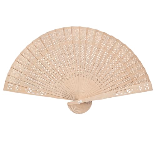 ZwaitL Handventilator aus Holz, dekorativer Handfächer, faltbar, für Hochzeiten, Partys, Dekorationen, Fotografie-Requisiten, faltbares Holz von ZwaitL