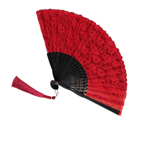 ZwaitL Handventilator im Vintage-Stil, faltbar, Blumenspitzen-Design, Heimdekoration, Tanzaufführungen, Zubehör, Hochzeit, Party, Geschenk, elegant, zusammenklappbar für Frauen ZwaitL Handventilator im Vintage-Stil, faltbar, Blumenspitzen-Design, Heimdekoration, Tanzaufführungen, Zubehör, Hochzeit, Party, Geschenk, elegant, zusammenklappbar für Frauen von ZwaitL