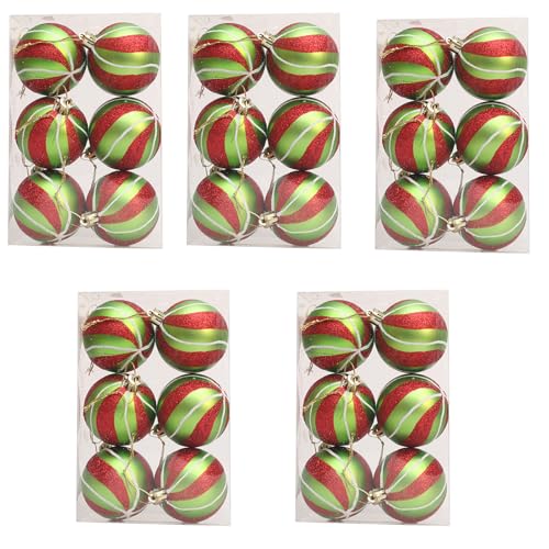 ZwaitL Holiday Collections Weihnachtsbaumschmuck, Weihnachtskugel, Ornament-Set, bemalt, Festival-Designs, Kugel für Ferienhaus, Festival, Zubehör ZwaitL Holiday Collections Weihnachtsbaumschmuck, Weihnachtskugel, Ornament-Set, bemalt, Festival-Designs, Kugel für Ferienhaus, Festival, Zubehör von ZwaitL