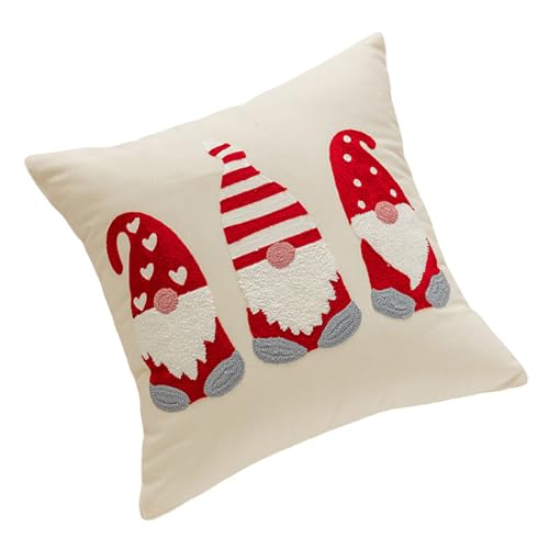 ZwaitL Kissenbezug mit Stickerei, für Schlafzimmer oder Wohnzimmer, bequemer Kissenbezug mit weihnachtlichem Thema, abnehmbarer Kissenbezug, saisonales Sofa-Accessoire ZwaitL Kissenbezug mit Stickerei, für Schlafzimmer oder Wohnzimmer, bequemer Kissenbezug mit weihnachtlichem Thema, abnehmbarer Kissenbezug, saisonales Sofa-Accessoire von ZwaitL