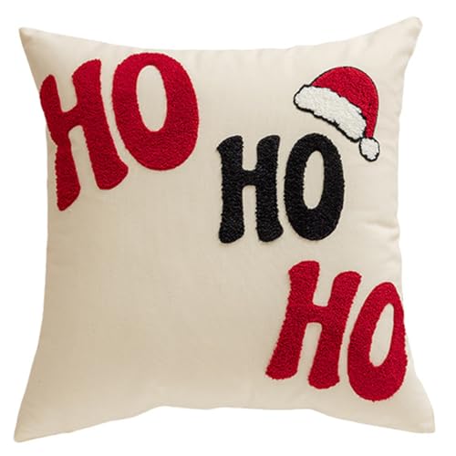 ZwaitL Kissenbezug mit Stickerei, für Schlafzimmer oder Wohnzimmer, bequemer Kissenbezug mit weihnachtlichem Thema, abnehmbarer Kissenbezug, saisonales Sofa-Accessoire ZwaitL Kissenbezug mit Stickerei, für Schlafzimmer oder Wohnzimmer, bequemer Kissenbezug mit weihnachtlichem Thema, abnehmbarer Kissenbezug, saisonales Sofa-Accessoire von ZwaitL