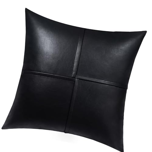 ZwaitL Luxuriöse gestreifte Kunstleder-Kissenbezüge, modernes Design, für Sofa, Bett, hypoallergen, moderne Kissenüberzüge ZwaitL Luxuriöse gestreifte Kunstleder-Kissenbezüge, modernes Design, für Sofa, Bett, hypoallergen, moderne Kissenüberzüge von ZwaitL