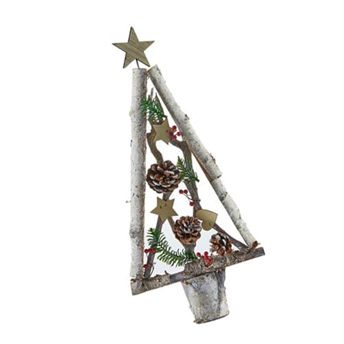 ZwaitL Moderne Weihnachtsbaumdekoration aus Holz, Urlaubsanhänger, Miniatur-Ornament, Zuhause, Fenster, Display-Dekor, Miniatur ZwaitL Moderne Weihnachtsbaumdekoration aus Holz, Urlaubsanhänger, Miniatur-Ornament, Zuhause, Fenster, Display-Dekor, Miniatur von ZwaitL
