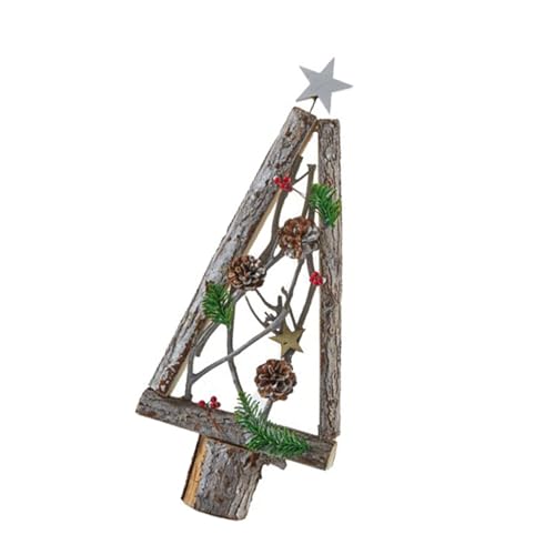 ZwaitL Moderne Weihnachtsbaumdekoration aus Holz, Urlaubsanhänger, Miniatur-Ornament, Zuhause, Fenster, Display-Dekor, Miniatur ZwaitL Moderne Weihnachtsbaumdekoration aus Holz, Urlaubsanhänger, Miniatur-Ornament, Zuhause, Fenster, Display-Dekor, Miniatur von ZwaitL