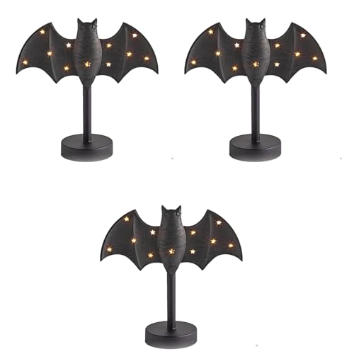 ZwaitL Mysteriöse Fledermaus-förmige modische Halterungslichter mit weichem LED-Licht für Gothics, Schlafzimmer, Leseecken, Dekorationen, Halloween, Fledermaus-Lampe von ZwaitL