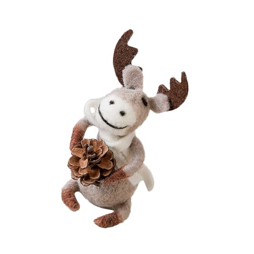 ZwaitL Plüsch Hirsch Figur Weihnachten Rentier Puppe Schreibtisch Ornament für Weihnachtsbaum Regal Kaminsims Tischplatte Urlaub Dekoration Atmosphäre Filz Hirsch Dekoration ZwaitL Plüsch Hirsch Figur Weihnachten Rentier Puppe Schreibtisch Ornament für Weihnachtsbaum Regal Kaminsims Tischplatte Urlaub Dekoration Atmosphäre Filz Hirsch Dekoration von ZwaitL