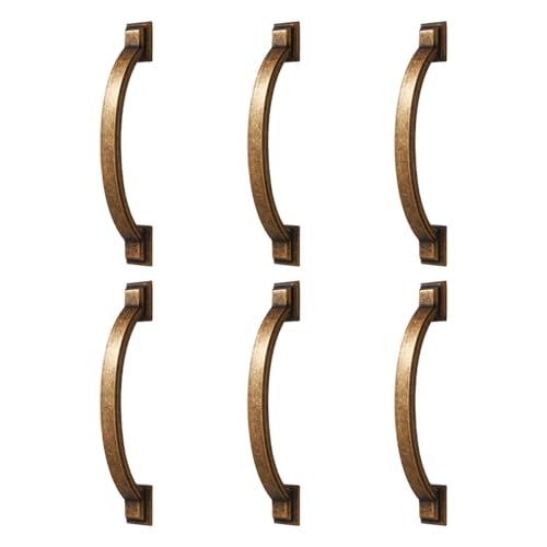 ZwaitL Schubladengriffe, ergonomischer Griff, verschleißfest, Möbelgriffe, Werkzeug, einfache Installation für Küchenschränke, Kleiderschränke, robuste Schrankgriffe, 6 Stück ZwaitL Schubladengriffe, ergonomischer Griff, verschleißfest, Möbelgriffe, Werkzeug, einfache Installation für Küchenschränke, Kleiderschränke, robuste Schrankgriffe, 6 Stück von ZwaitL