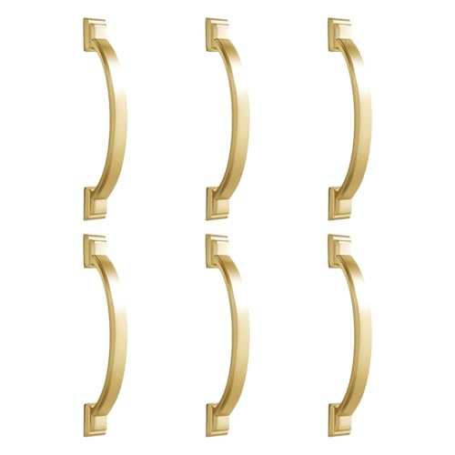 ZwaitL Schubladengriffe, ergonomischer Griff, verschleißfest, Möbelgriffe, Werkzeug, einfache Installation für Küchenschränke, Kleiderschränke, robuste Schrankgriffe, 6 Stück ZwaitL Schubladengriffe, ergonomischer Griff, verschleißfest, Möbelgriffe, Werkzeug, einfache Installation für Küchenschränke, Kleiderschränke, robuste Schrankgriffe, 6 Stück von ZwaitL