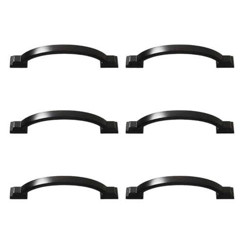 ZwaitL Schubladengriffe, ergonomischer Griff, verschleißfest, Möbelgriffe, Werkzeug, einfache Installation für Küchenschränke, Kleiderschränke, robuste Schrankgriffe, 6 Stück ZwaitL Schubladengriffe, ergonomischer Griff, verschleißfest, Möbelgriffe, Werkzeug, einfache Installation für Küchenschränke, Kleiderschränke, robuste Schrankgriffe, 6 Stück von ZwaitL
