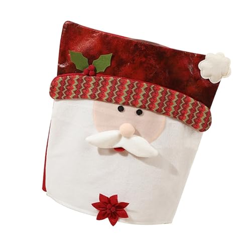 ZwaitL Stretch-Stuhlhussen für Weihnachten, Weihnachtsmann-Druck, weicher Stoff, wiederverwendbar, Dekoration, Feier-Zubehör, Weihnachtsabdeckung ZwaitL Stretch-Stuhlhussen für Weihnachten, Weihnachtsmann-Druck, weicher Stoff, wiederverwendbar, Dekoration, Feier-Zubehör, Weihnachtsabdeckung von ZwaitL