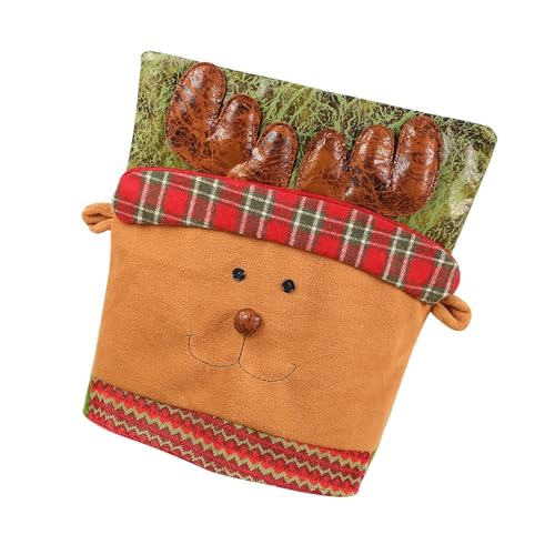 ZwaitL Stretch-Stuhlhussen für Weihnachten, Weihnachtsmann-Druck, weicher Stoff, wiederverwendbar, Dekoration, Feier-Zubehör, Weihnachtsabdeckung ZwaitL Stretch-Stuhlhussen für Weihnachten, Weihnachtsmann-Druck, weicher Stoff, wiederverwendbar, Dekoration, Feier-Zubehör, Weihnachtsabdeckung von ZwaitL