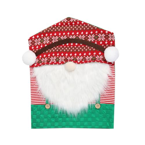 ZwaitL Stuhlbezug mit Weihnachtsmann-Motiv, maschinenwaschbar, schnelle Montage, Esszimmer, Wohnzimmer, Dekoration, weiches Polyester, Weihnachtsstuhlschoner ZwaitL Stuhlbezug mit Weihnachtsmann-Motiv, maschinenwaschbar, schnelle Montage, Esszimmer, Wohnzimmer, Dekoration, weiches Polyester, Weihnachtsstuhlschoner von ZwaitL