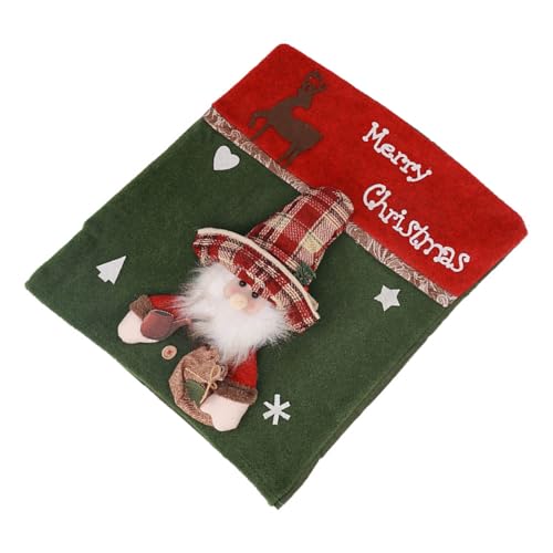 ZwaitL Stuhlhusse mit Weihnachtsmotiv, Cartoon-Weihnachtsmann, Schneemann, für Neujahr, Urlaub, Restaurant, Dekoration, 1 Stück ZwaitL Stuhlhusse mit Weihnachtsmotiv, Cartoon-Weihnachtsmann, Schneemann, für Neujahr, Urlaub, Restaurant, Dekoration, 1 Stück von ZwaitL