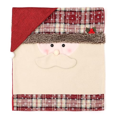 ZwaitL Stuhlhussen für Weihnachten, Weihnachtsmannmütze, Schneeflocke, Zwerge, Stuhlrückenbezug, Dekoration, Abendessen, Bankett, Schonbezüge ZwaitL Stuhlhussen für Weihnachten, Weihnachtsmannmütze, Schneeflocke, Zwerge, Stuhlrückenbezug, Dekoration, Abendessen, Bankett, Schonbezüge von ZwaitL