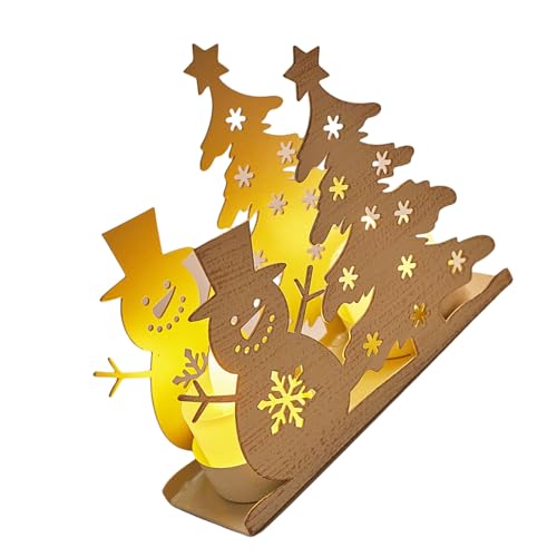 ZwaitL Teelichthalter aus Eisen, Vintage-Stil, für Weihnachtsfeiern, als Tafelaufsatz, ausgehöhlter Metall-Kerzenständer, Weihnachts-Teelichthalter, 2 Stück ZwaitL Teelichthalter aus Eisen, Vintage-Stil, für Weihnachtsfeiern, als Tafelaufsatz, ausgehöhlter Metall-Kerzenständer, Weihnachts-Teelichthalter, 2 Stück von ZwaitL