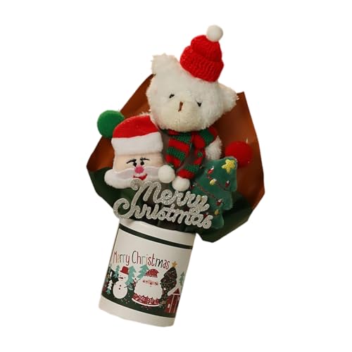 ZwaitL Weicher Weihnachtsbär, Weihnachtsmann, Schneemann, Dekoration, Stoff, Ornamente für Tisch, Kinderzimmer, Fenster, Display, wiederverwendbare Festival-Dekorationen ZwaitL Weicher Weihnachtsbär, Weihnachtsmann, Schneemann, Dekoration, Stoff, Ornamente für Tisch, Kinderzimmer, Fenster, Display, wiederverwendbare Festival-Dekorationen von ZwaitL