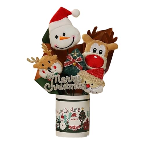 ZwaitL Weicher Weihnachtsbär, Weihnachtsmann, Schneemann, Dekoration, Stoff, Ornamente für Tisch, Kinderzimmer, Fenster, Display, wiederverwendbare Festival-Dekorationen ZwaitL Weicher Weihnachtsbär, Weihnachtsmann, Schneemann, Dekoration, Stoff, Ornamente für Tisch, Kinderzimmer, Fenster, Display, wiederverwendbare Festival-Dekorationen von ZwaitL