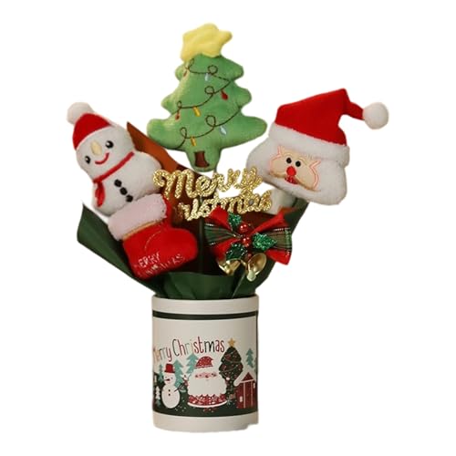 ZwaitL Weicher Weihnachtsbär, Weihnachtsmann, Schneemann, Dekoration, Stoff, Ornamente für Tisch, Kinderzimmer, Fenster, Display, wiederverwendbare Festival-Dekorationen ZwaitL Weicher Weihnachtsbär, Weihnachtsmann, Schneemann, Dekoration, Stoff, Ornamente für Tisch, Kinderzimmer, Fenster, Display, wiederverwendbare Festival-Dekorationen von ZwaitL