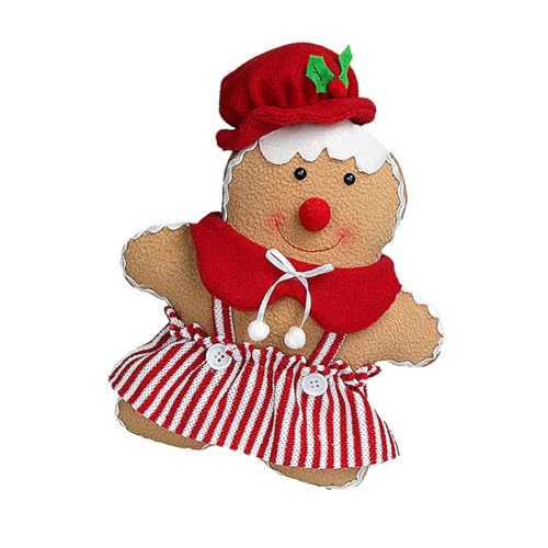 ZwaitL Weiches Kissen mit Weihnachtsmotiv, Lebkuchenmann-Design, Heimdekoration, weiches Urlaubskissen für Zuhause ZwaitL Weiches Kissen mit Weihnachtsmotiv, Lebkuchenmann-Design, Heimdekoration, weiches Urlaubskissen für Zuhause von ZwaitL