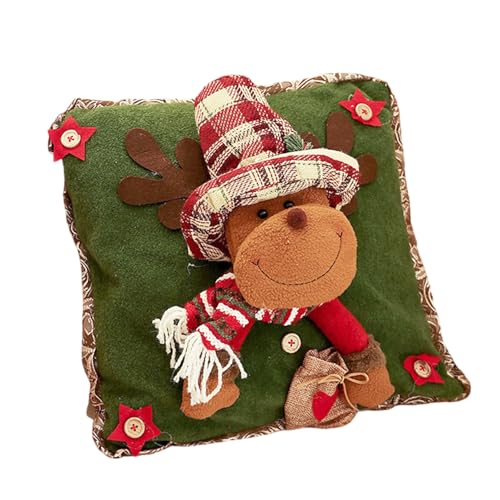 ZwaitL Weihnachts-Sofa-Dekoration, Weihnachtsmann, Schneemann, Rentier, Kissenbezüge für Zuhause, Schlafsaal, Schlafzimmer, dekorativer Überwurf ZwaitL Weihnachts-Sofa-Dekoration, Weihnachtsmann, Schneemann, Rentier, Kissenbezüge für Zuhause, Schlafsaal, Schlafzimmer, dekorativer Überwurf von ZwaitL