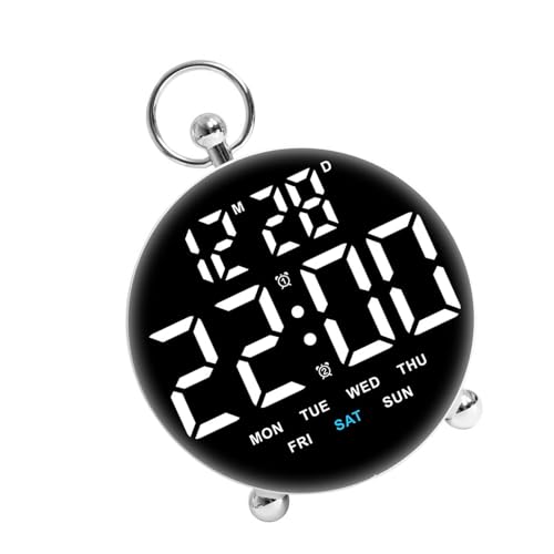 ZwaitL Zeitgenössische LED-Uhr mit hellem Digitaldisplay und integrierten Funktionen zur Verschönerung von Zuhause und Arbeitsumgebung. Digitaler Wecker ZwaitL Zeitgenössische LED-Uhr mit hellem Digitaldisplay und integrierten Funktionen zur Verschönerung von Zuhause und Arbeitsumgebung. Digitaler Wecker von ZwaitL