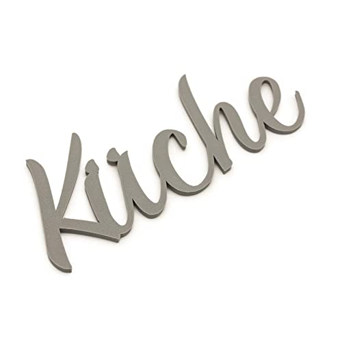 Küche Türschild Küchen Schriftzüge Zimmer Selbstklebend Grau von Zwayve