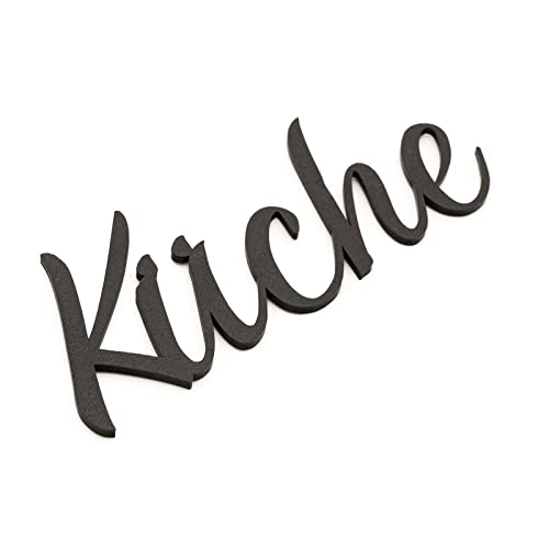 Küche Türschild Küchen Schriftzüge Zimmer Selbstklebend Schwarz von Zwayve