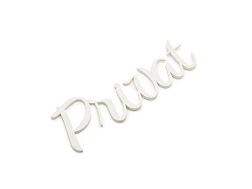 Privat Türschild Schriftzug Name Selbstklebend Zimmer Raum Wort Schriftzüge Weiß Privat Türschild Schriftzug Name Selbstklebend Zimmer Raum Wort Schriftzüge Weiß von Zwayve