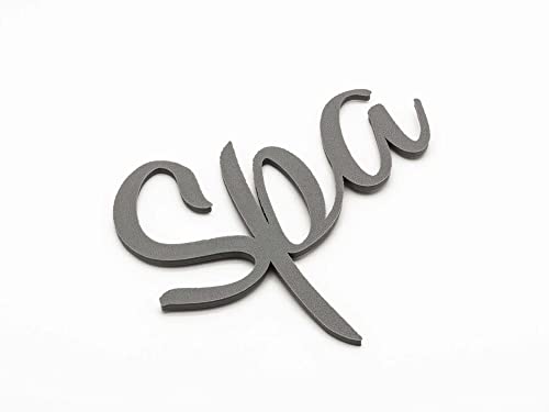 Spa Türschild Schriftzug Name Selbstklebend Zimmer Raum Wort Schriftzüge Grau von Zwayve