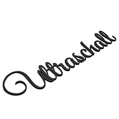 Ultraschall Türschild Schriftzug Firma Name Wandschild Selbstklebend Schwarz von Zwayve