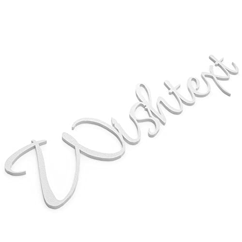 Wishtext Türschild Personalisiert Door Sign Wunschtext Schild Personalised Selbstklebend Weiß von Zwayve