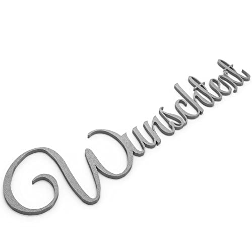 Wunschtext Türschild Personalisiert Name Selbstklebend Wandschild Schriftzug Individuell Grau von Zwayve