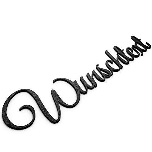 Wunschtext Türschild Personalisiert Name Selbstklebend Wandschild Schriftzug Individuell Schwarz von Zwayve