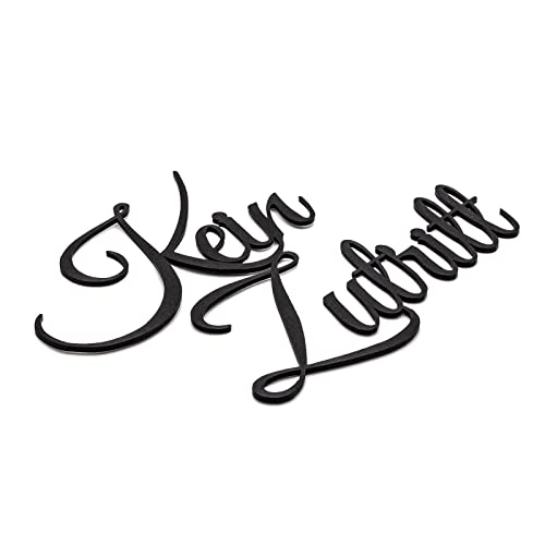 Zwayve Kein Zutritt Türschild Schriftzug Firma Name Wandschild Selbstklebend Schwarz von Zwayve
