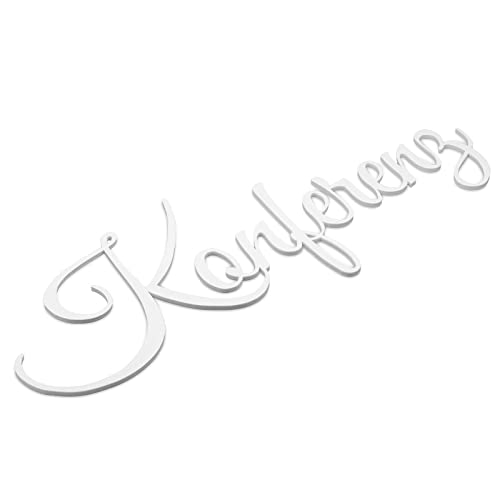 Zwayve Konferenz Türschild Schriftzug Firma Name Wandschild Selbstklebend Weiß von Zwayve