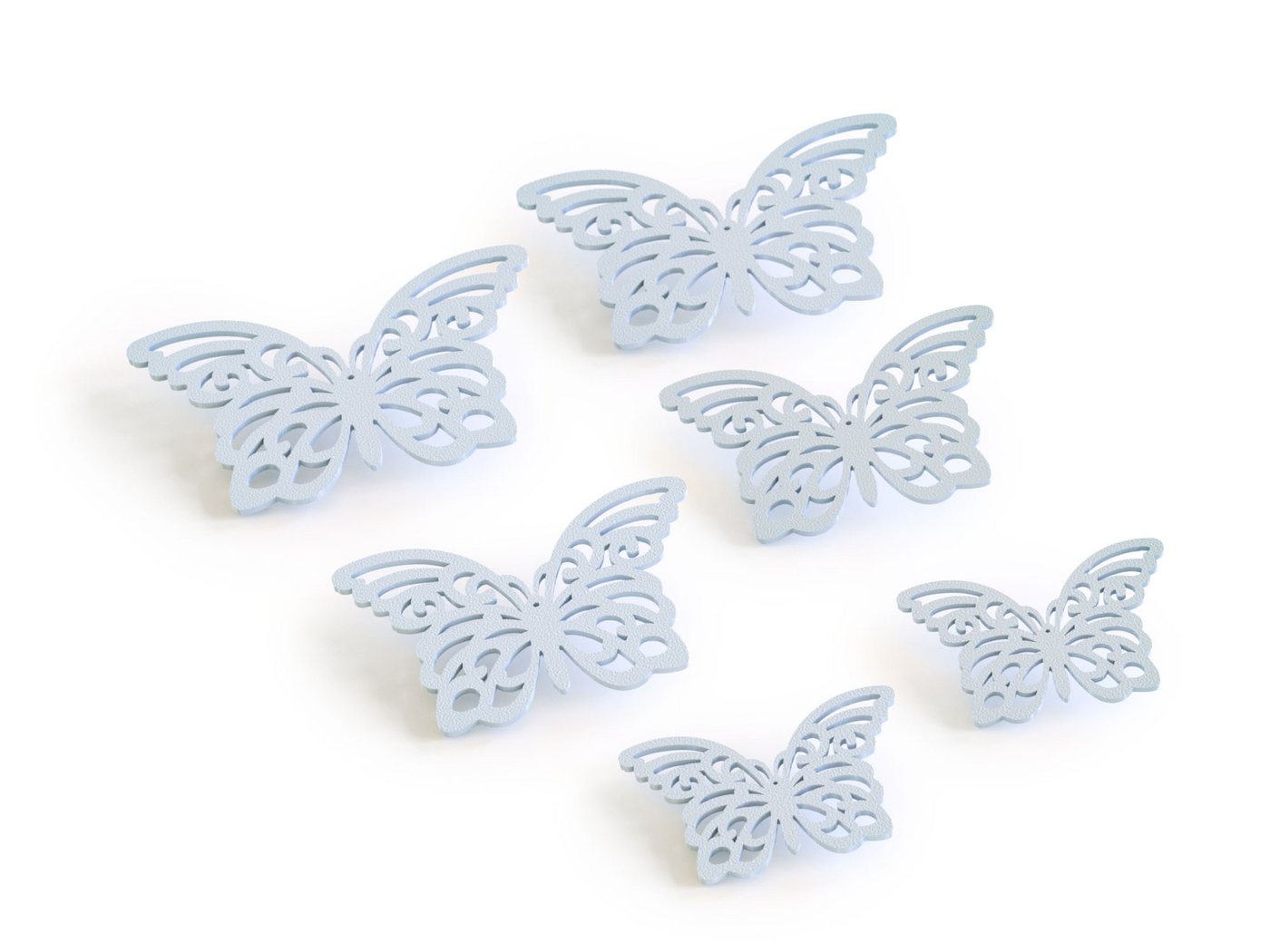 Zwayve Wanddekoobjekt 6x Schmetterling Wanddeko Tür Dekoration Bunt Zimmer Deko Set Zwayve Wanddekoobjekt 6x Schmetterling Wanddeko Tür Dekoration Bunt Zimmer Deko Set von Zwayve