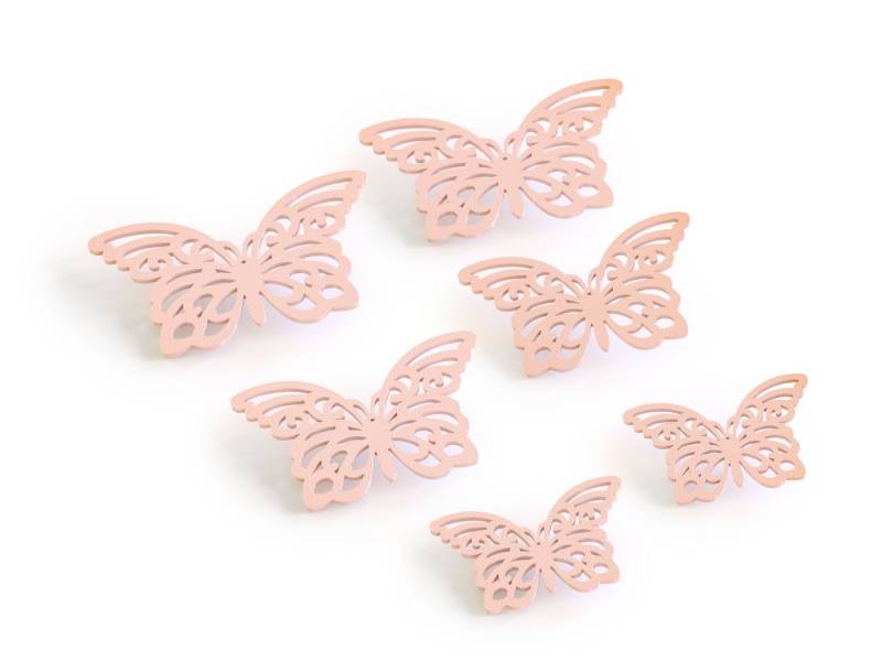 Zwayve Wanddekoobjekt 6x Schmetterling Wanddeko Tür Dekoration Bunt Zimmer Deko Set von Zwayve