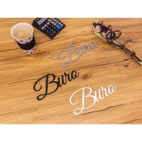 Büro Türschild Schriftzug Firma Name 3D Wandschild Selbstklebend Namensschild Büro Türschild Schriftzug Firma Name 3D Wandschild Selbstklebend Namensschild von ZwayveDesign
