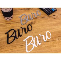 Büro Türschild Schriftzug Name Selbstklebend Zimmer Raum Wort 3D Schriftzüge von ZwayveDesign
