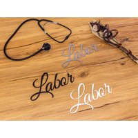 Labor Türschild Schriftzug Name 3D Wandschild Selbstklebend Labor Türschild Schriftzug Name 3D Wandschild Selbstklebend von ZwayveDesign