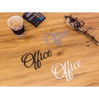Office Türschild Schriftzug Firma Name 3D Wandschild Selbstklebend Office Türschild Schriftzug Firma Name 3D Wandschild Selbstklebend von ZwayveDesign