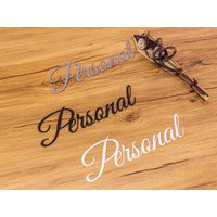Personal Türschild Schriftzug Name 3D Wandschild Selbstklebend Personal Türschild Schriftzug Name 3D Wandschild Selbstklebend von ZwayveDesign