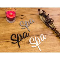 Spa Türschild Schriftzug Name Selbstklebend Zimmer Raum Wort 3D Schriftzüge von ZwayveDesign