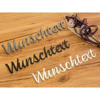 Wunschtext Türschild Personalisiert Name Selbstklebend Schriftzug Individuell von ZwayveDesign